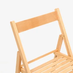 Casa Viva Silla plegable de madera de haya natural Gema 43x48x79cm Clearance