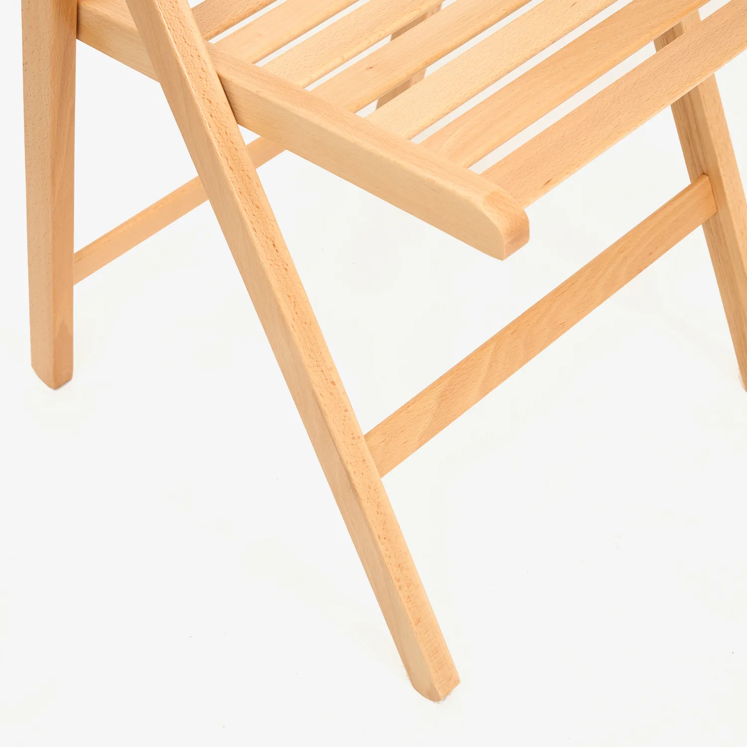 Casa Viva Silla plegable de madera de haya natural Gema 43x48x79cm Clearance