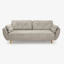 Casa Viva Sofá cama de 3 plazas gris claro Fules 212x85x85cm