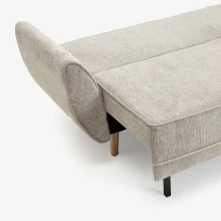 Casa Viva Sofá cama de 3 plazas gris claro Fules 212x85x85cm