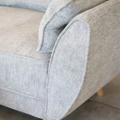 Casa Viva Sofá cama de 3 plazas gris claro Fules 212x85x85cm