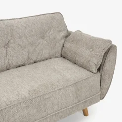 Casa Viva Sofá cama de 3 plazas gris claro Fules 212x85x85cm