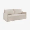Casa Viva Sofá cama de algodón y lino beige 215x100x97cm Sale