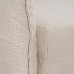 Casa Viva Sofá cama de algodón y lino beige 215x100x97cm Sale