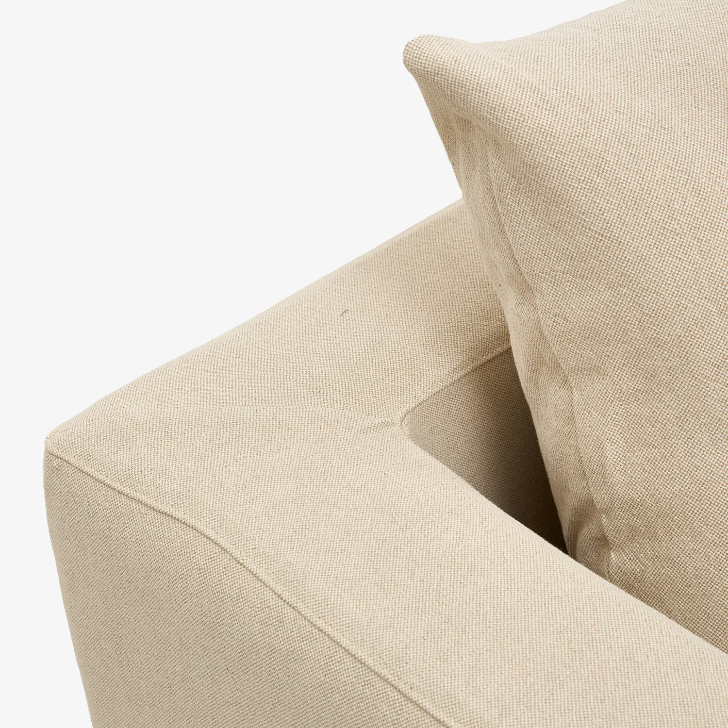 Casa Viva Sofá de 3 plazas de lino beige Aiden 220x110x80 Clau&Chloe Hot