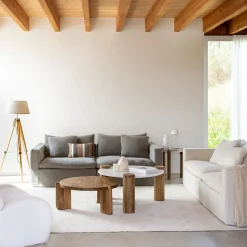 Casa Viva Sofá de 3 plazas de lino beige Aiden 220x110x80 Clau&Chloe Hot