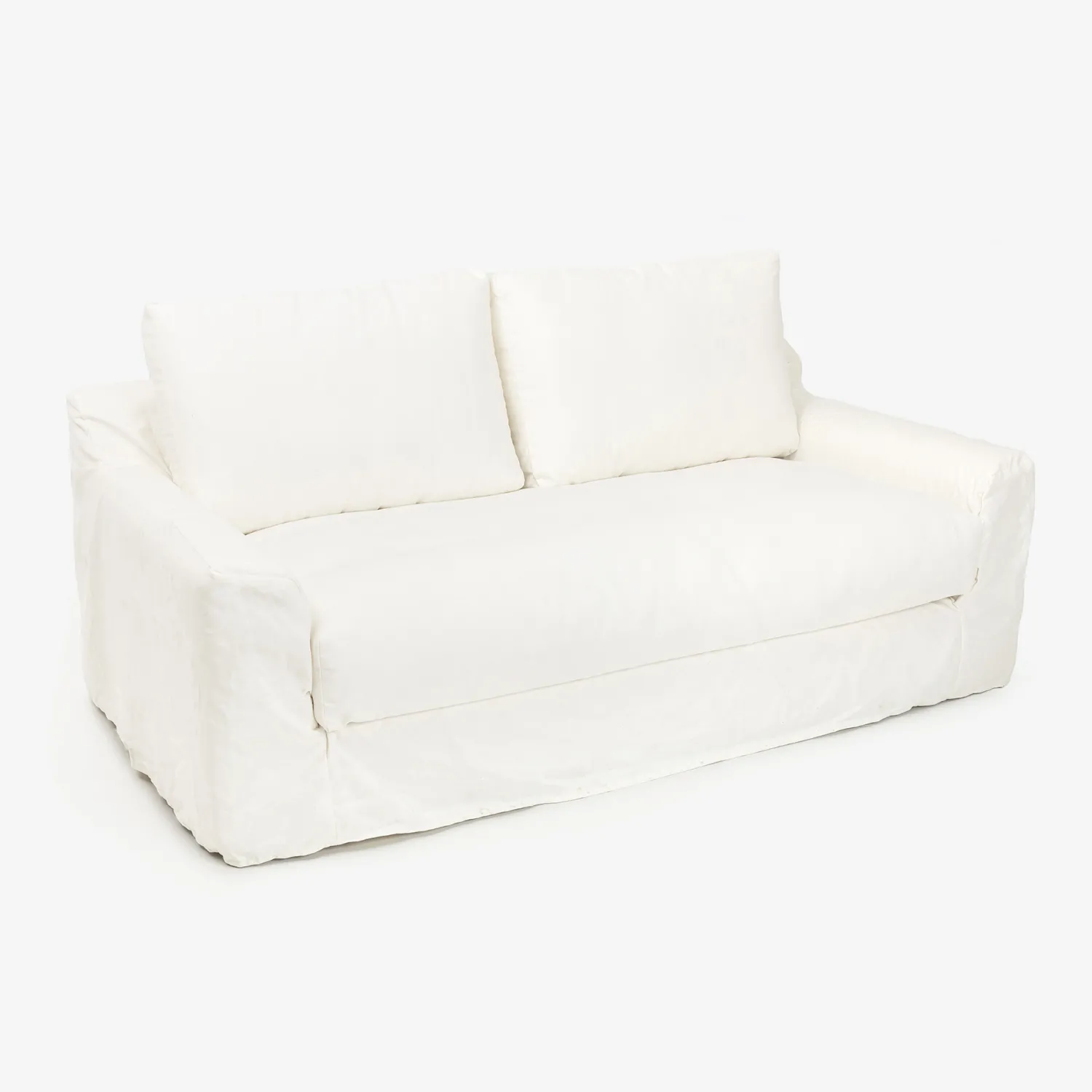 Casa Viva Sofá de 3 plazas de lino blanco Ibi 200x105x100cm Clau&Chloe Discount