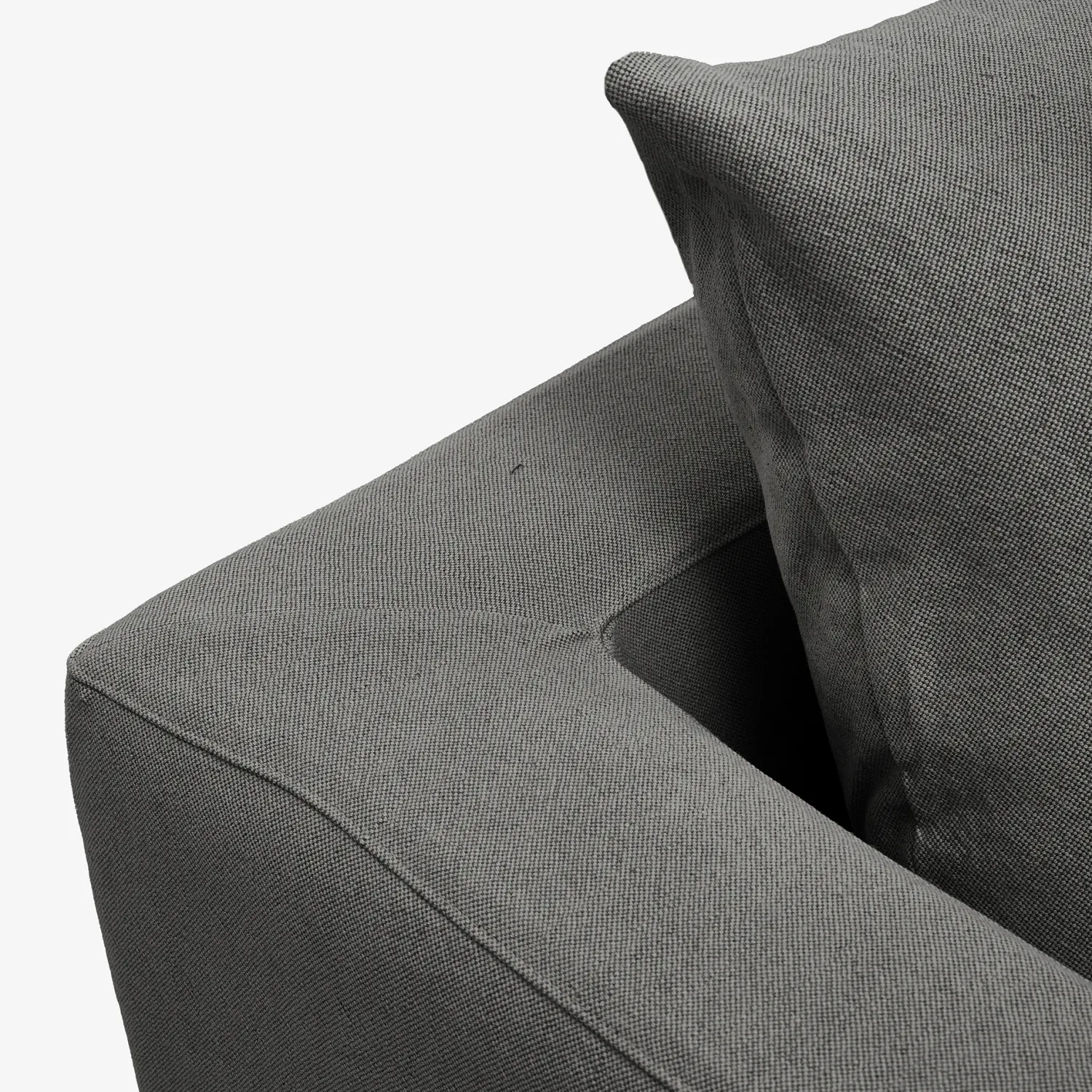 Casa Viva Sofá de 3 plazas de lino gris Aiden 220x110x80cm Clau&Chloe