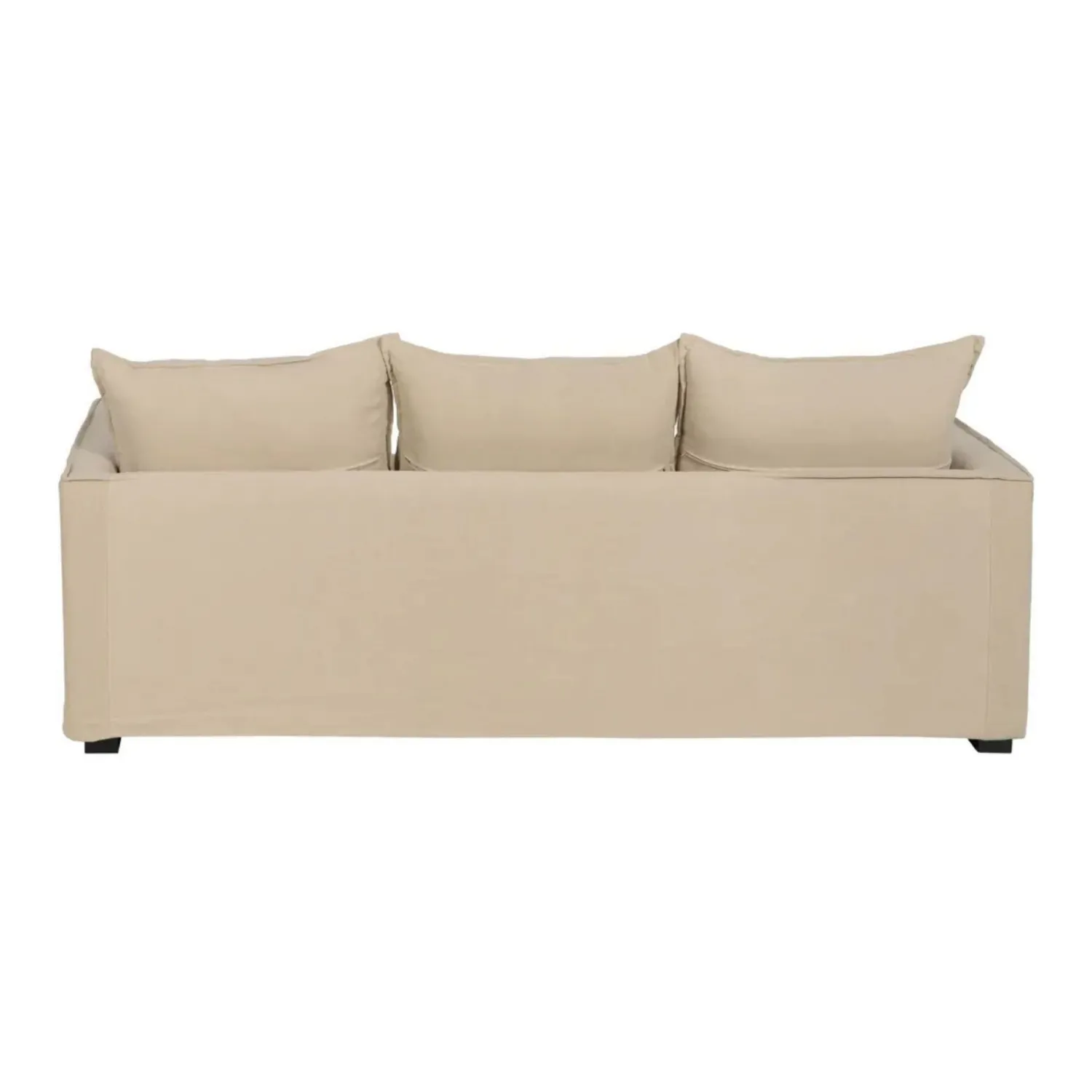 Casa Viva Sofá de 3 plazas de lino y algodón beige Bristol 220x95x90cm Online