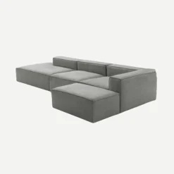 Casa Viva Sofá modular con chaise longue gris Arlo 350x170cm Clau&Chloe Hot