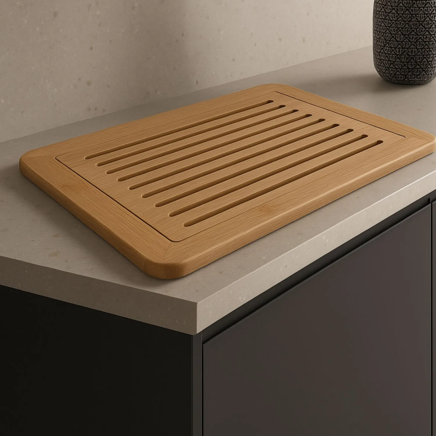 Casa Viva Tabla de cortar de madera bambú 38x25cm Best