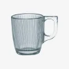 Casa Viva Taza de café de vidrio transparente Stria 9cl Sale