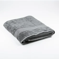 Casa Viva Toalla de ducha de algodón gris oscuro Vic 70x140cm - 500 gr/m² Sale