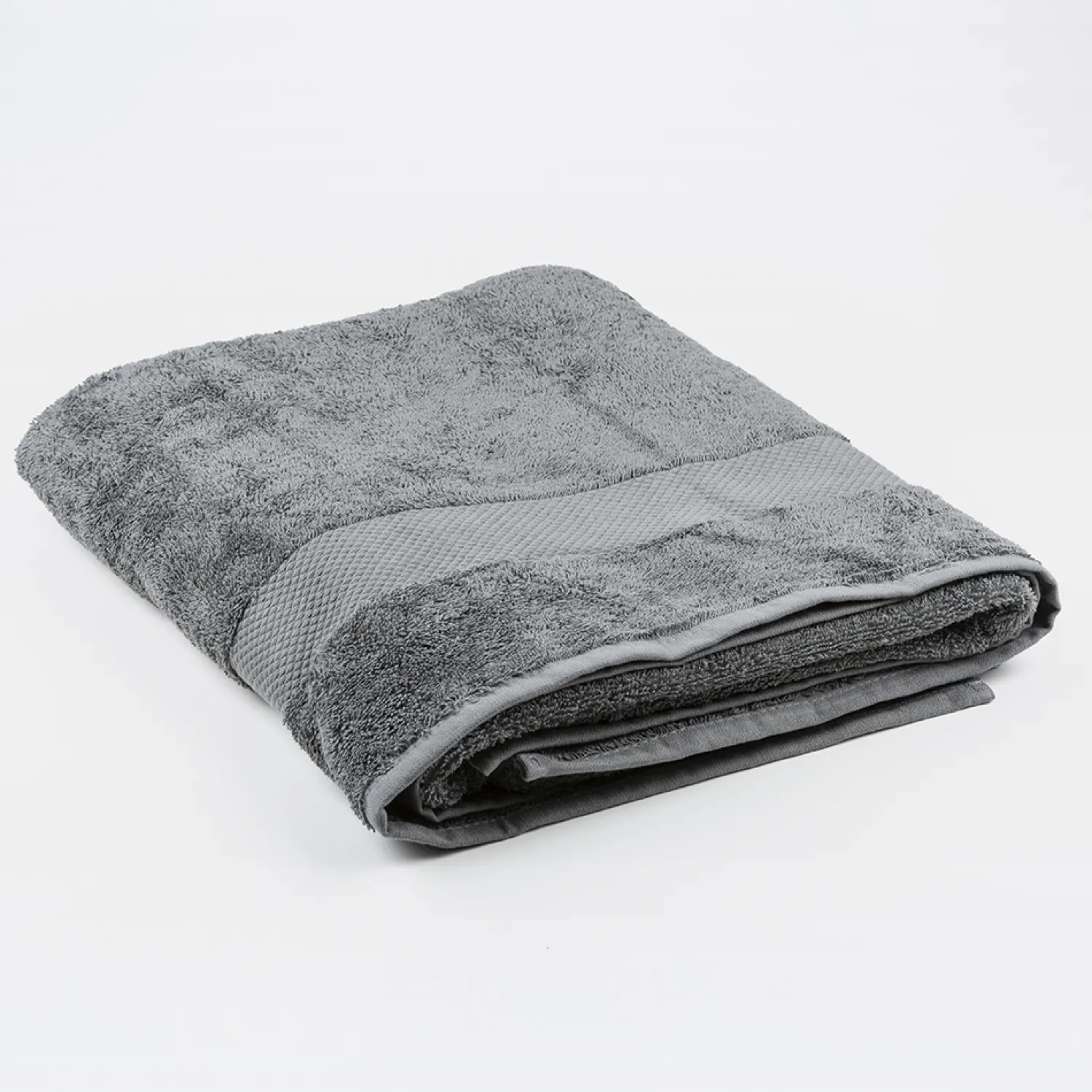 Casa Viva Toalla de ducha XL de algodón gris oscuro Vic 100x150cm - 500 gr/m² Online