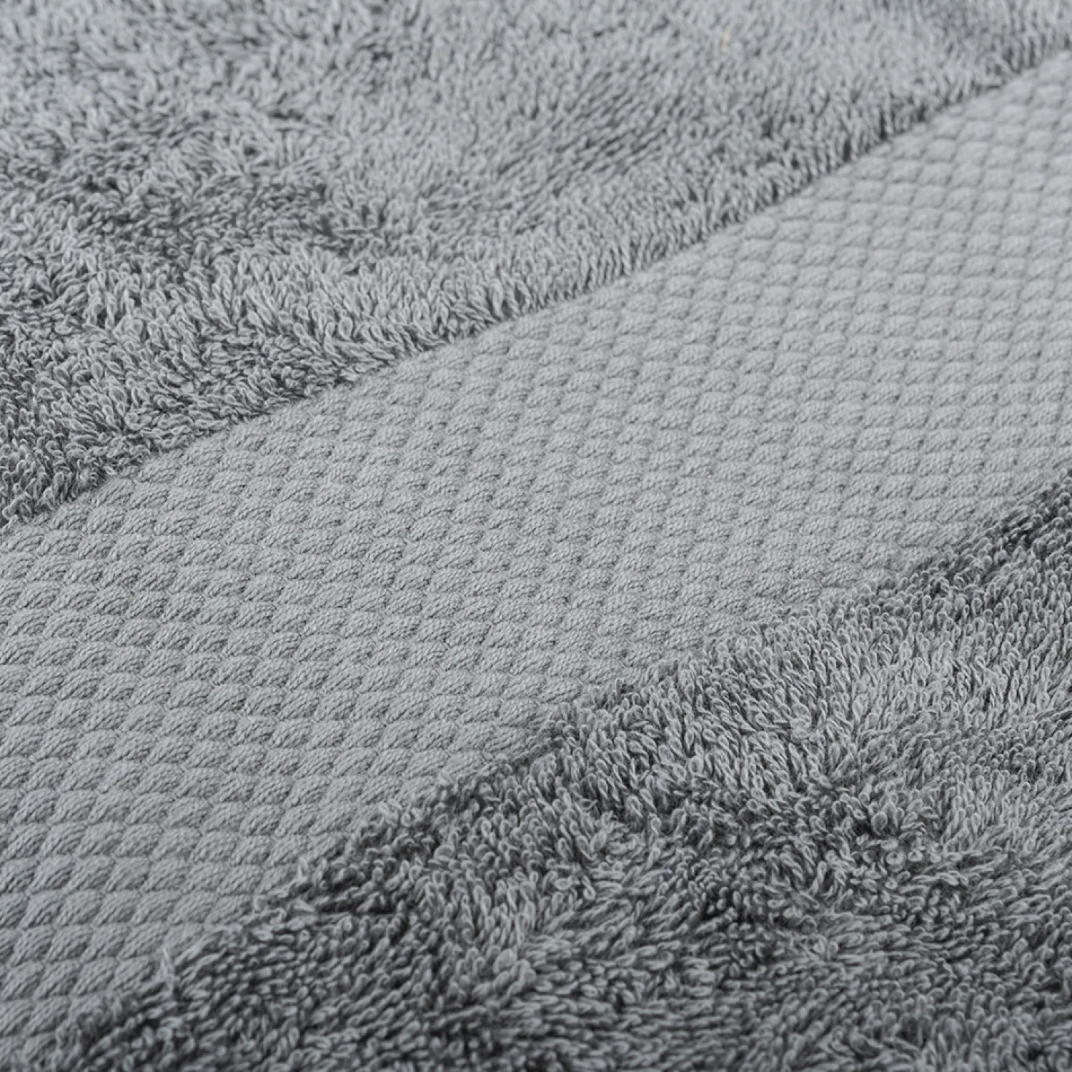 Casa Viva Toalla de ducha XL de algodón gris oscuro Vic 100x150cm - 500 gr/m² Online