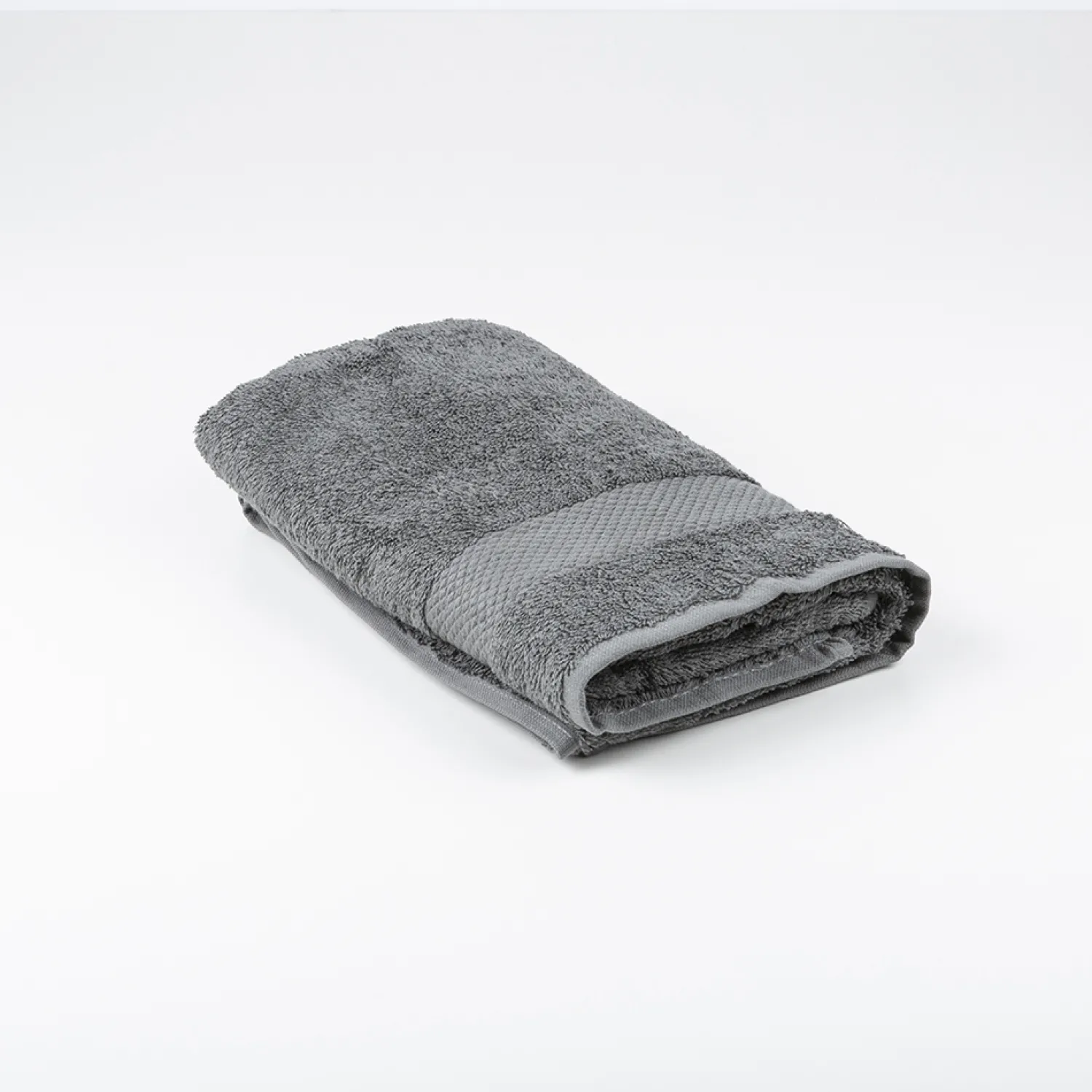 Casa Viva Toalla de lavabo de algodón gris oscuro Vic 50x100cm - 500 gr/m² New
