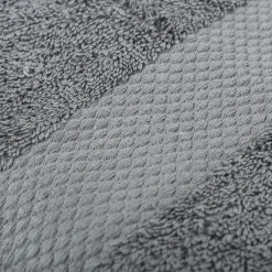 Casa Viva Toalla de lavabo de algodón gris oscuro Vic 50x100cm - 500 gr/m² New