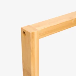 Casa Viva Toallero de pie de bambú con 3 barras 40x24x82cm