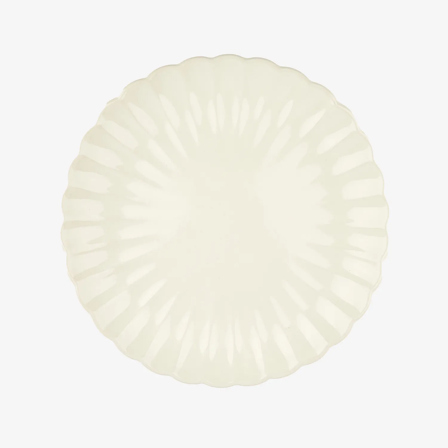 Casa Viva Vajilla de 12 piezas de cerámica marfil Varena New