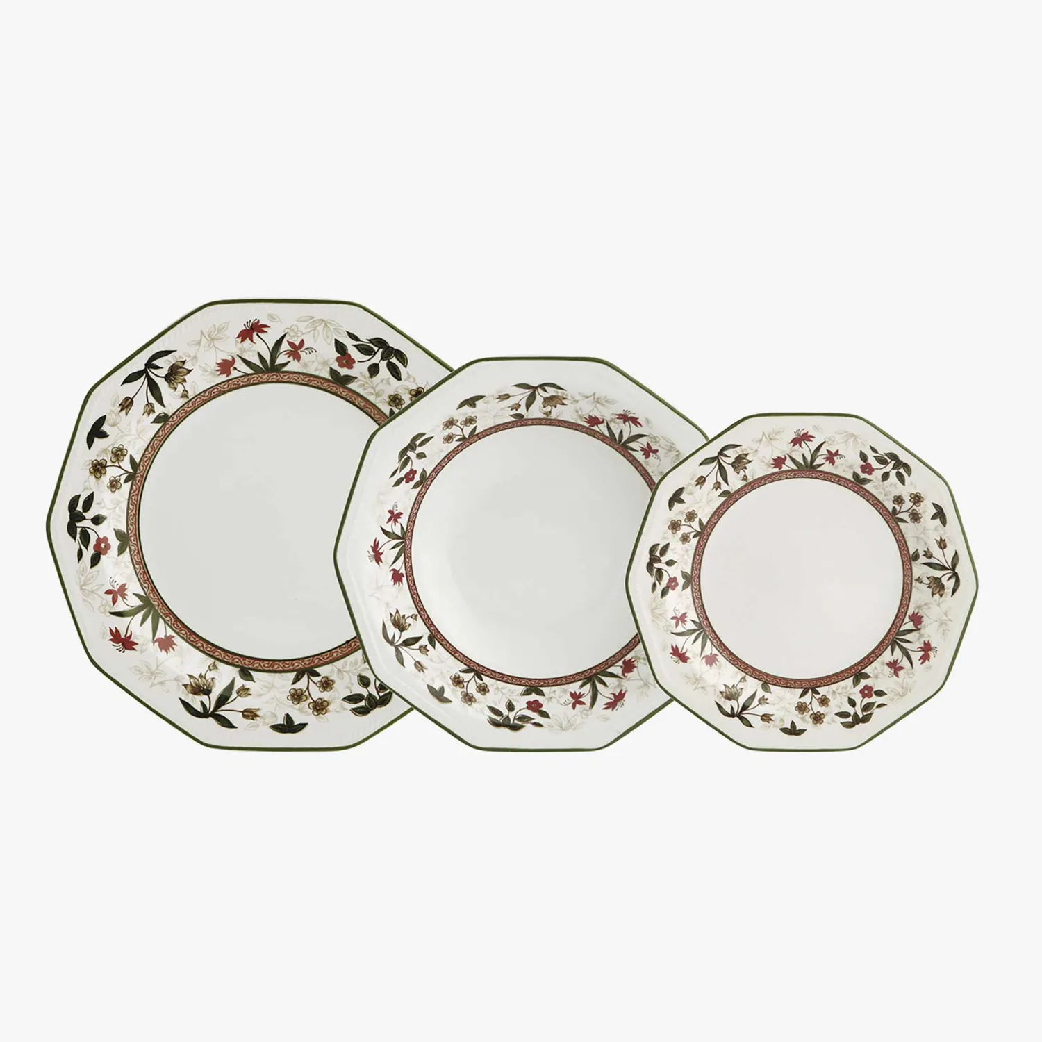 Casa Viva Vajilla de 12 piezas de cerámica Flora Outlet