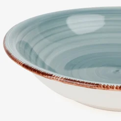 Casa Viva Vajilla de 18 piezas de gres azul claro Vita Best