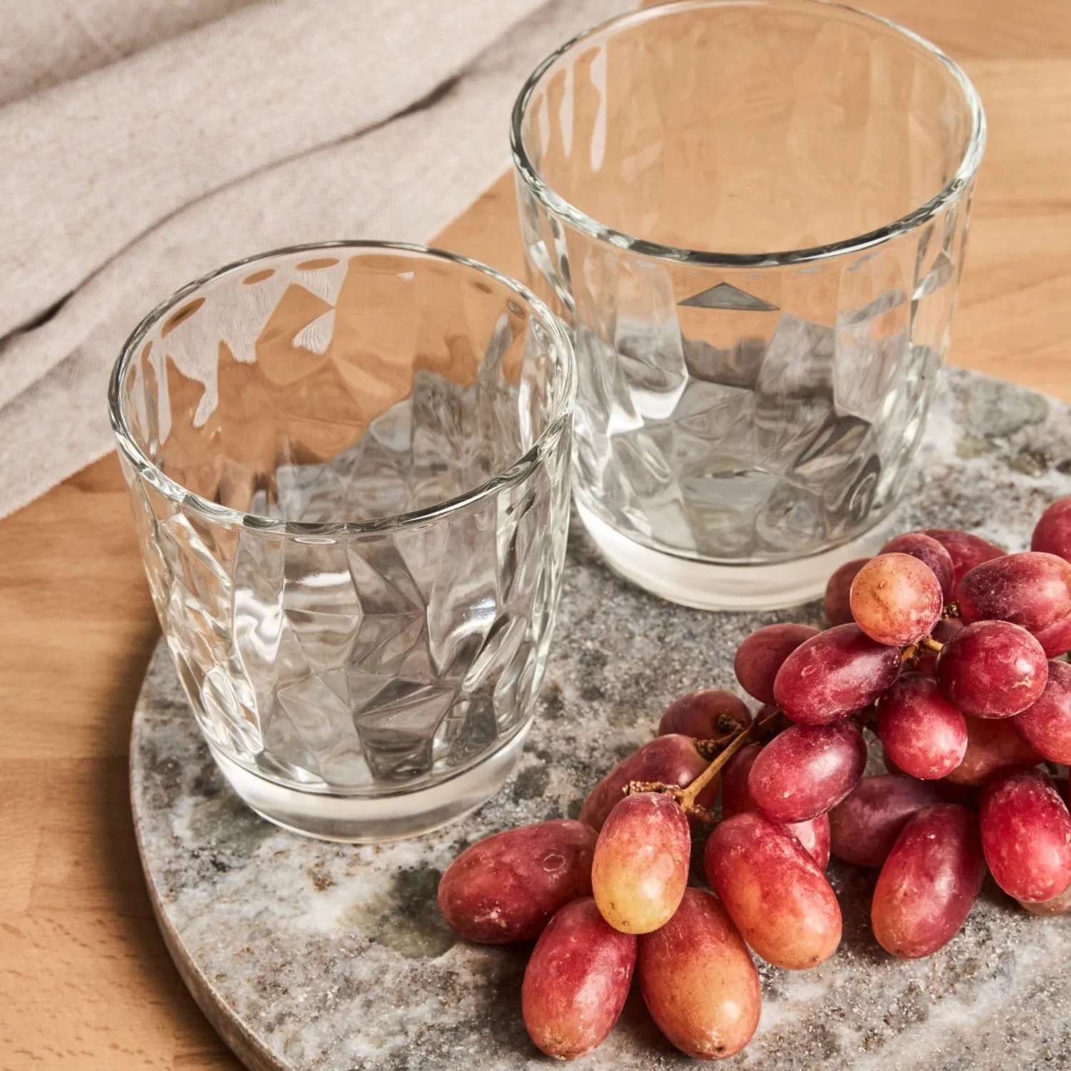 Casa Viva Vaso agua de cristal Diamond transparente 39cl - Bormioli Online