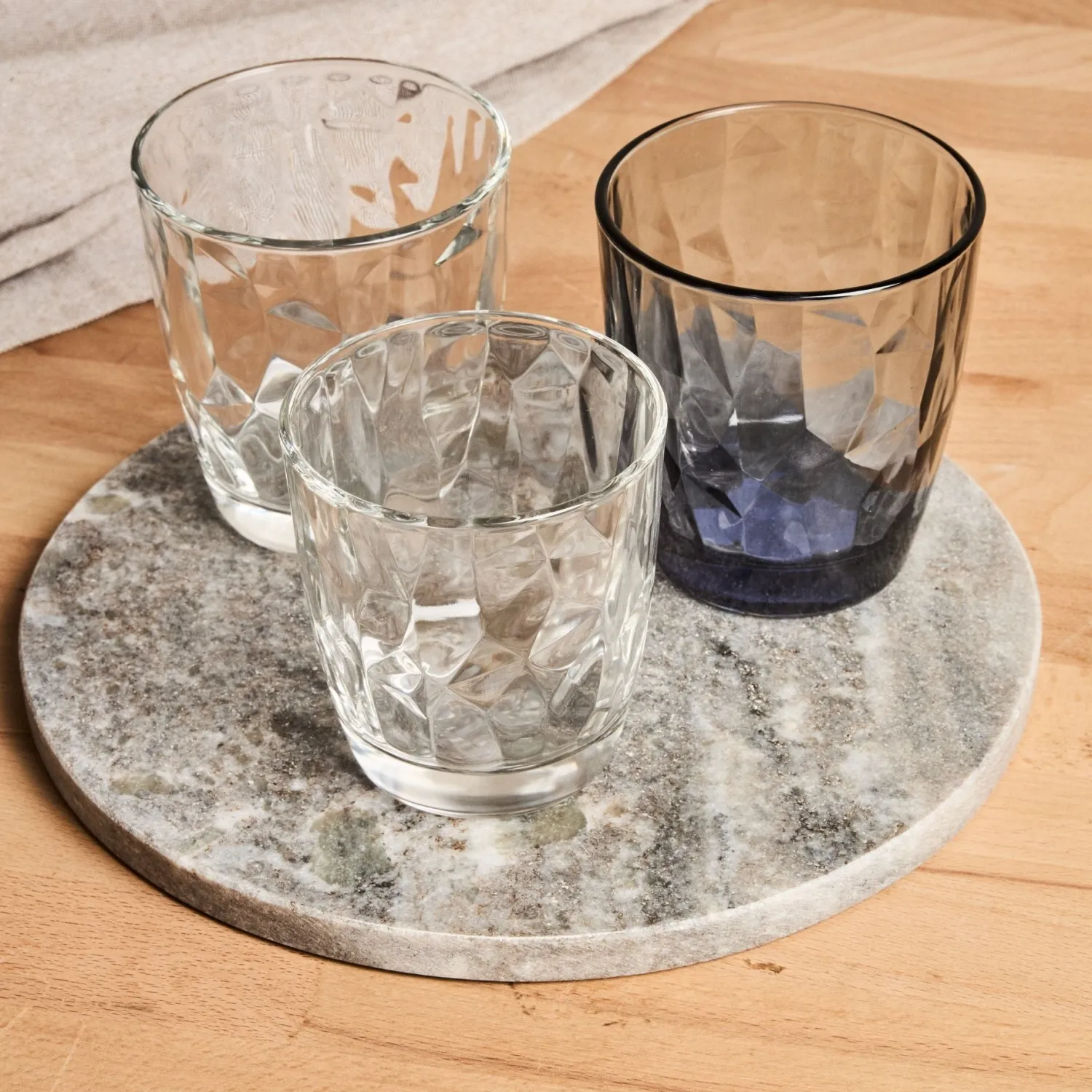 Casa Viva Vaso de agua de cristal transparente Diamond 30cl