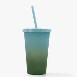 Casa Viva Vaso de plastico con pajita 47,5cl Tera New