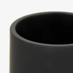 Casa Viva Vaso portacepillos de poliresina negro Carbon Ø8x10cm Clearance