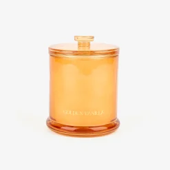 Casa Viva Vela aromática en vaso de cristal Golden vanilla Durcal Ø10x13cm Outlet