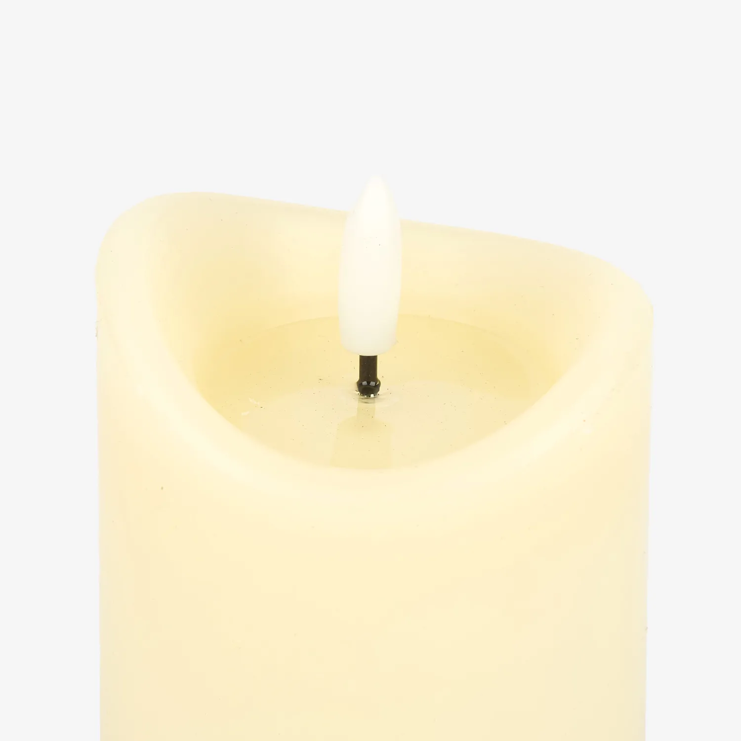 Casa Viva Vela decorativa LED beige Ø7x13cm Best