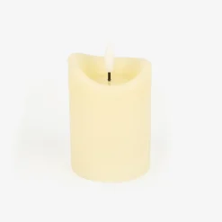 Casa Viva Vela decorativa LED beige Ø7x10cm New