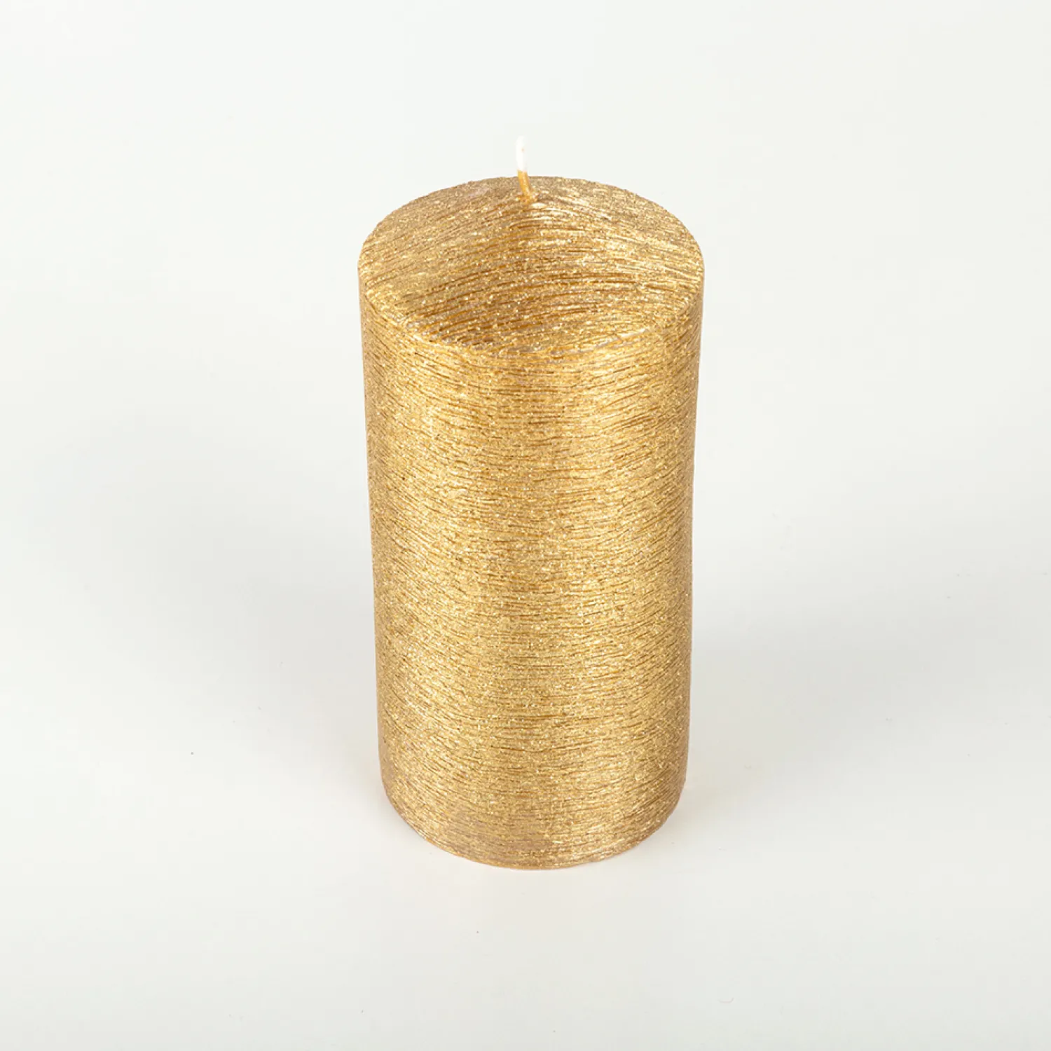 Casa Viva Vela decorativa pilar dorada Ø7x15cm Best