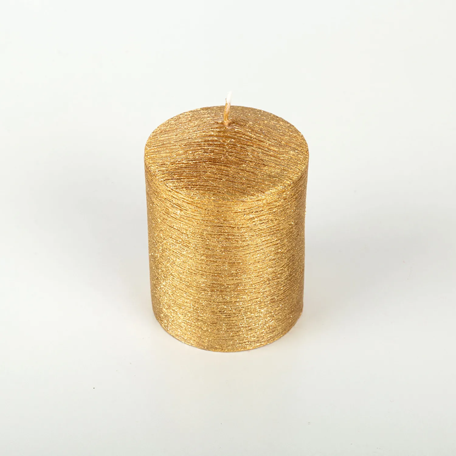 Casa Viva Vela decorativa pilar dorada Ø7x10cm Discount