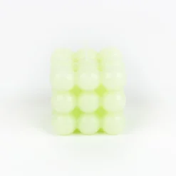 Casa Viva Vela decorativa verde Cubic 6x6cm