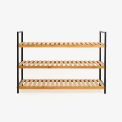 Casa Viva Zapatero de bambú con 3 estantes Kabil 70x33x48cm Clearance